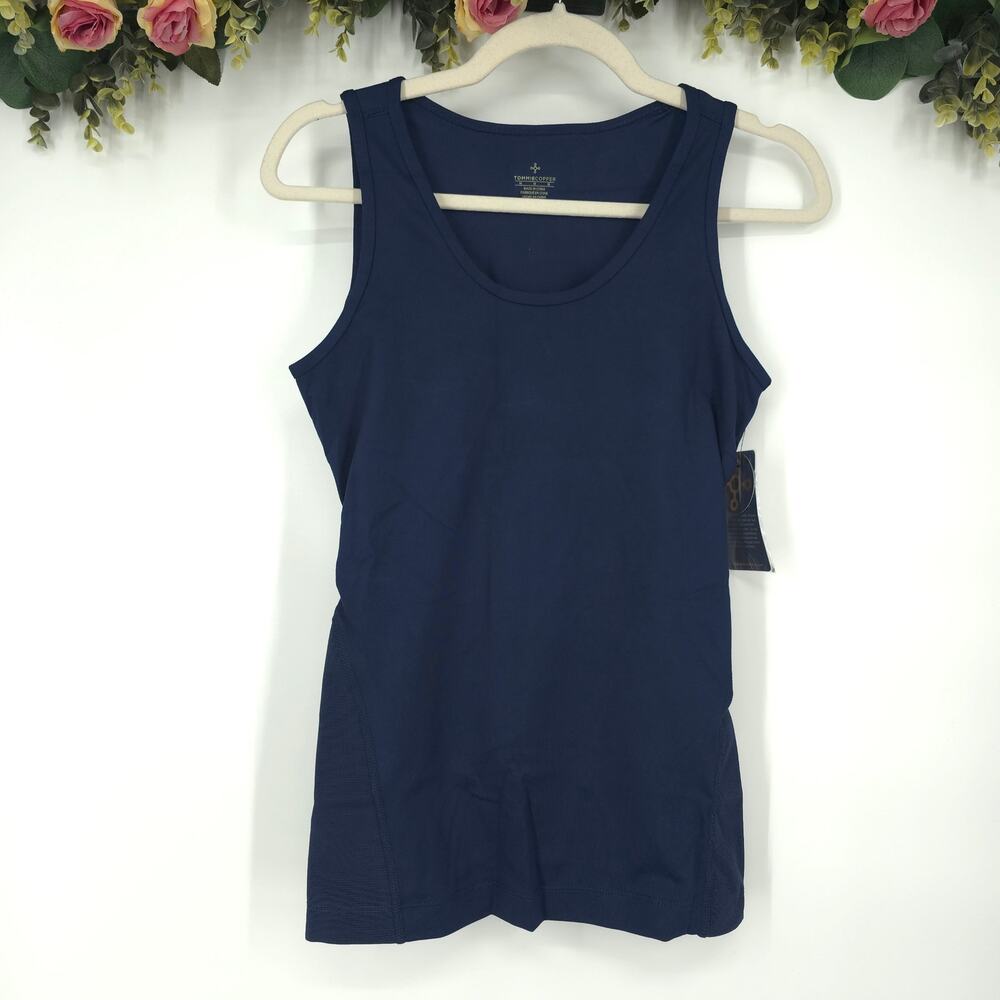Tommie Copper Women's Lower Back Support Tank Navy Size Medium NWT